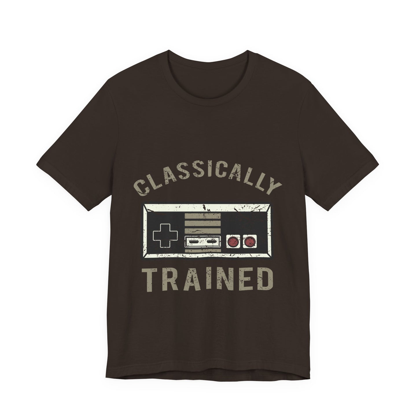 Classic Gamer T-Shirt — "Classically Trained" Retro NES Controller Tee