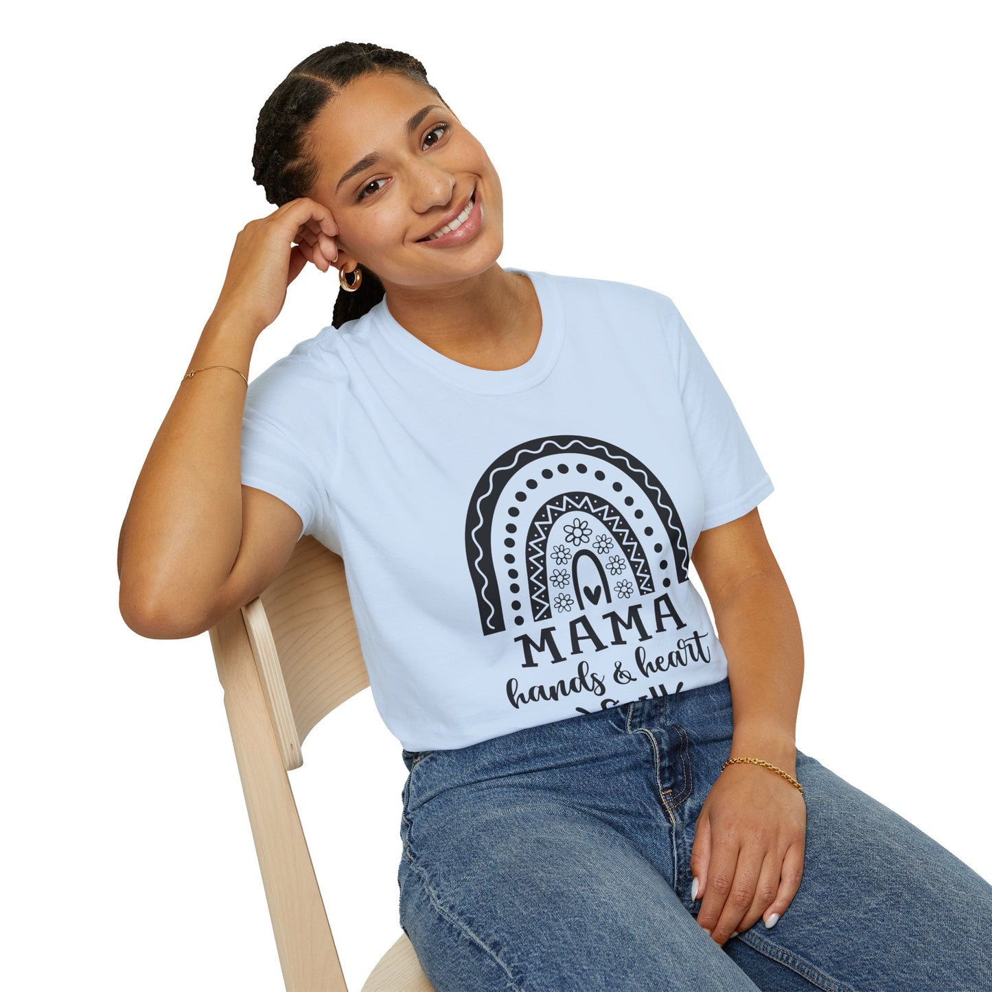 Mama Hands & Heart Full | Love Loud Tee
