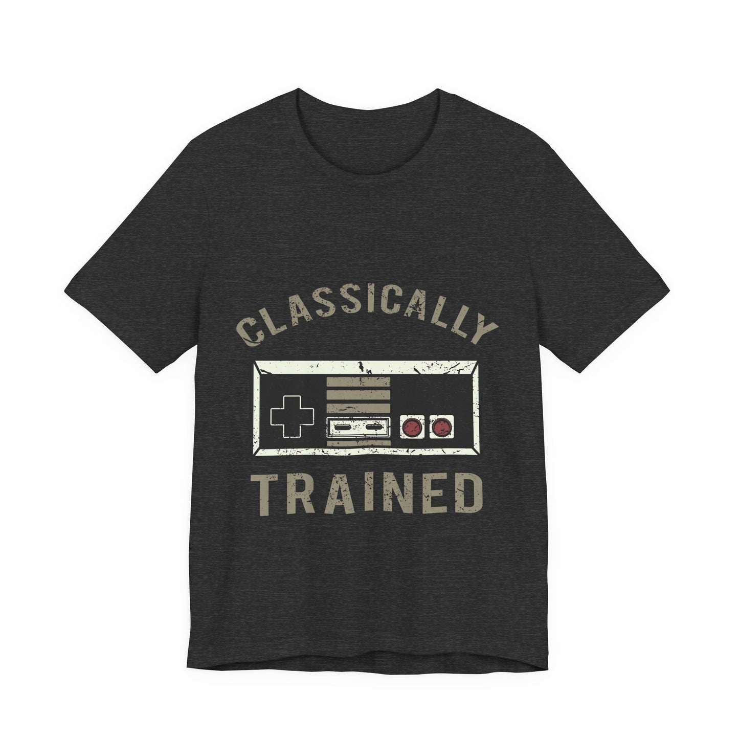Classic Gamer T-Shirt — "Classically Trained" Retro NES Controller Tee