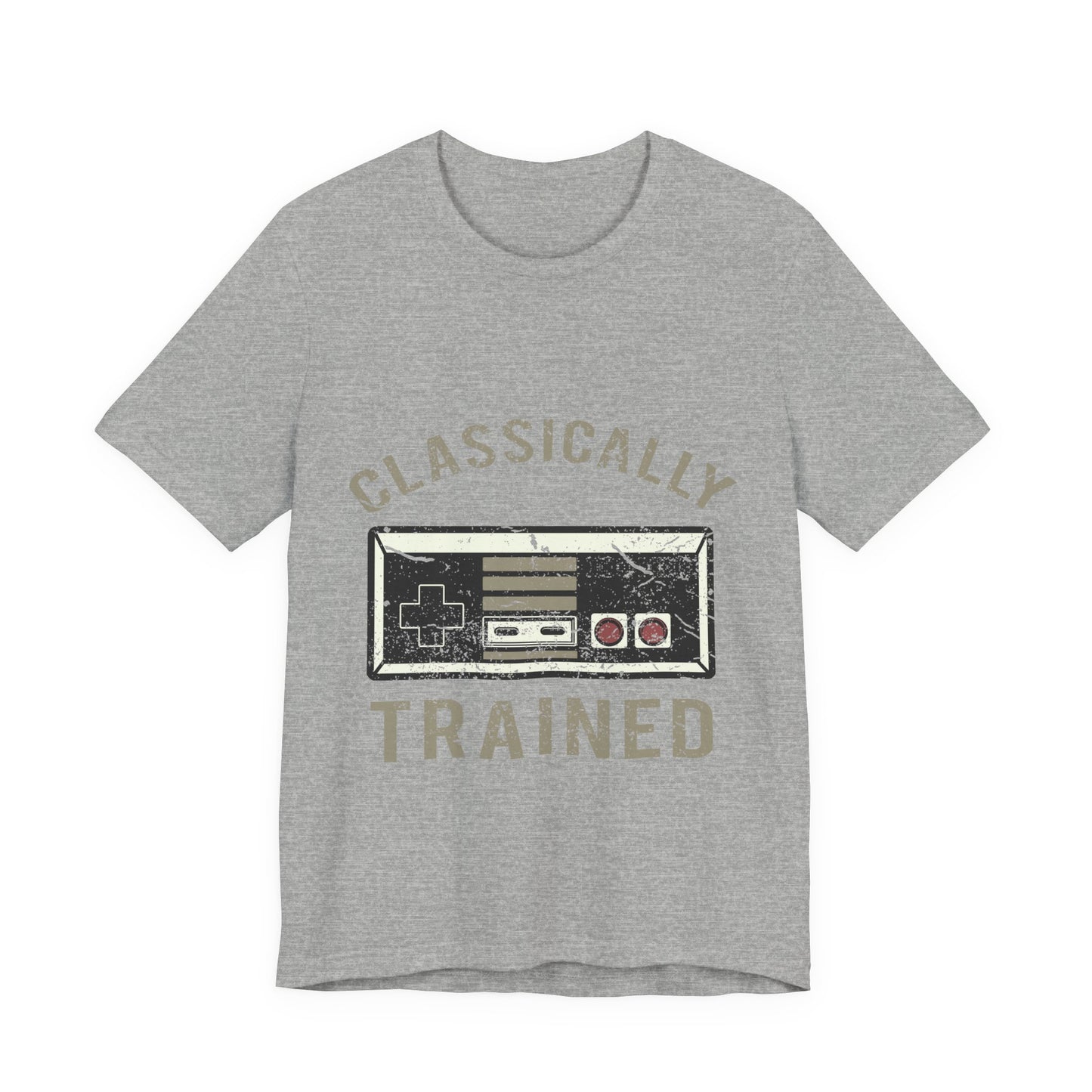 Classic Gamer T-Shirt — "Classically Trained" Retro NES Controller Tee