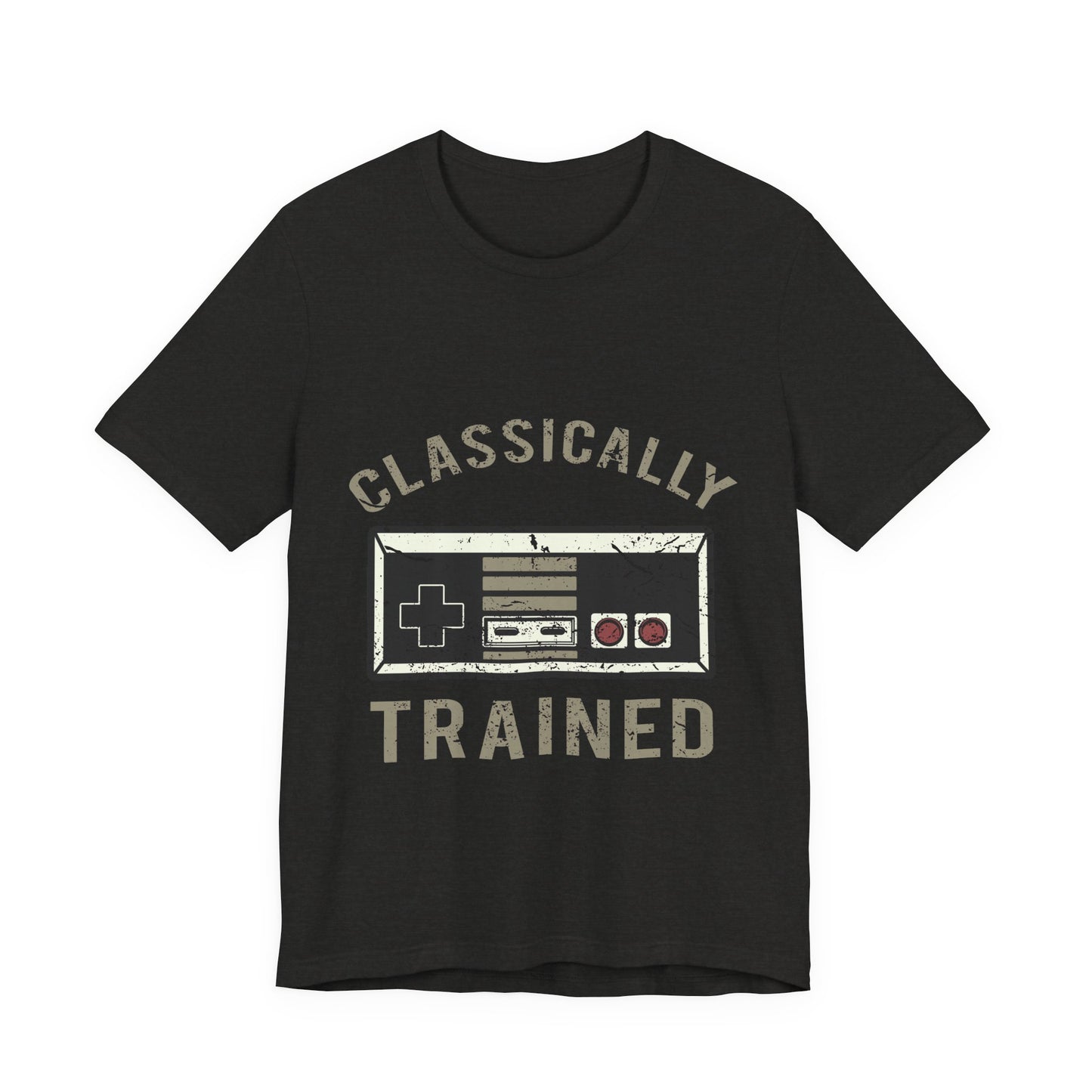 Classic Gamer T-Shirt — "Classically Trained" Retro NES Controller Tee
