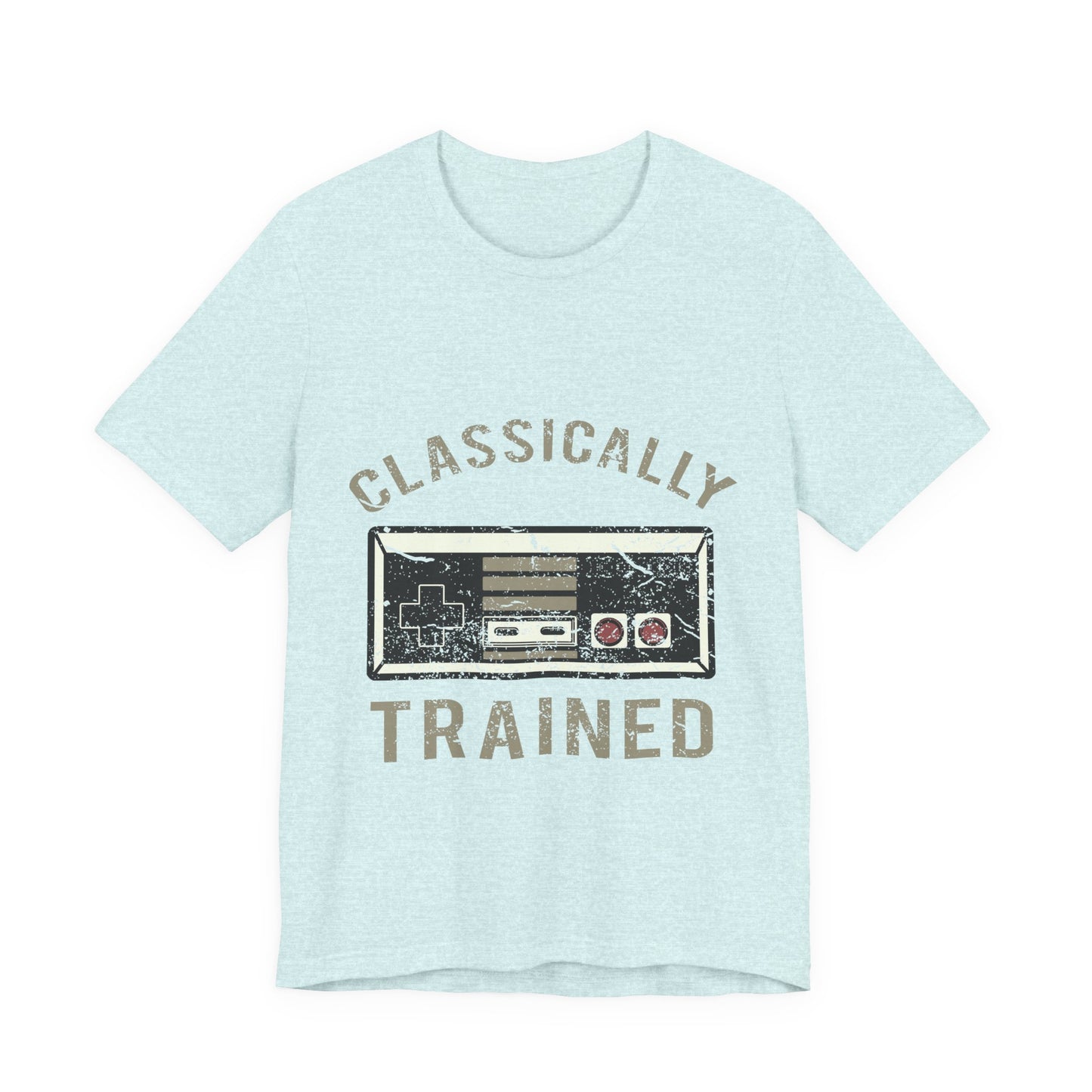 Classic Gamer T-Shirt — "Classically Trained" Retro NES Controller Tee