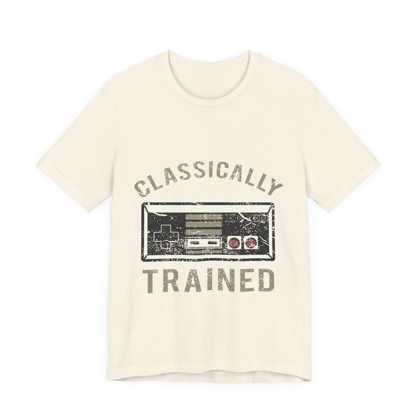 Classic Gamer T-Shirt — "Classically Trained" Retro NES Controller Tee