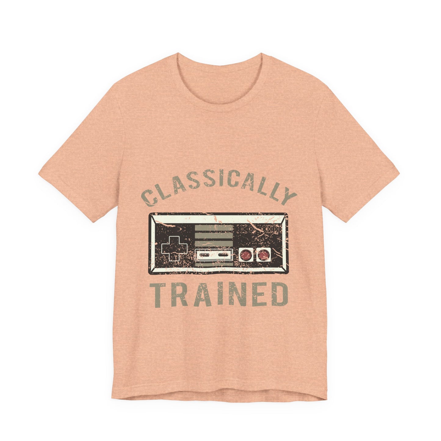 Classic Gamer T-Shirt — "Classically Trained" Retro NES Controller Tee