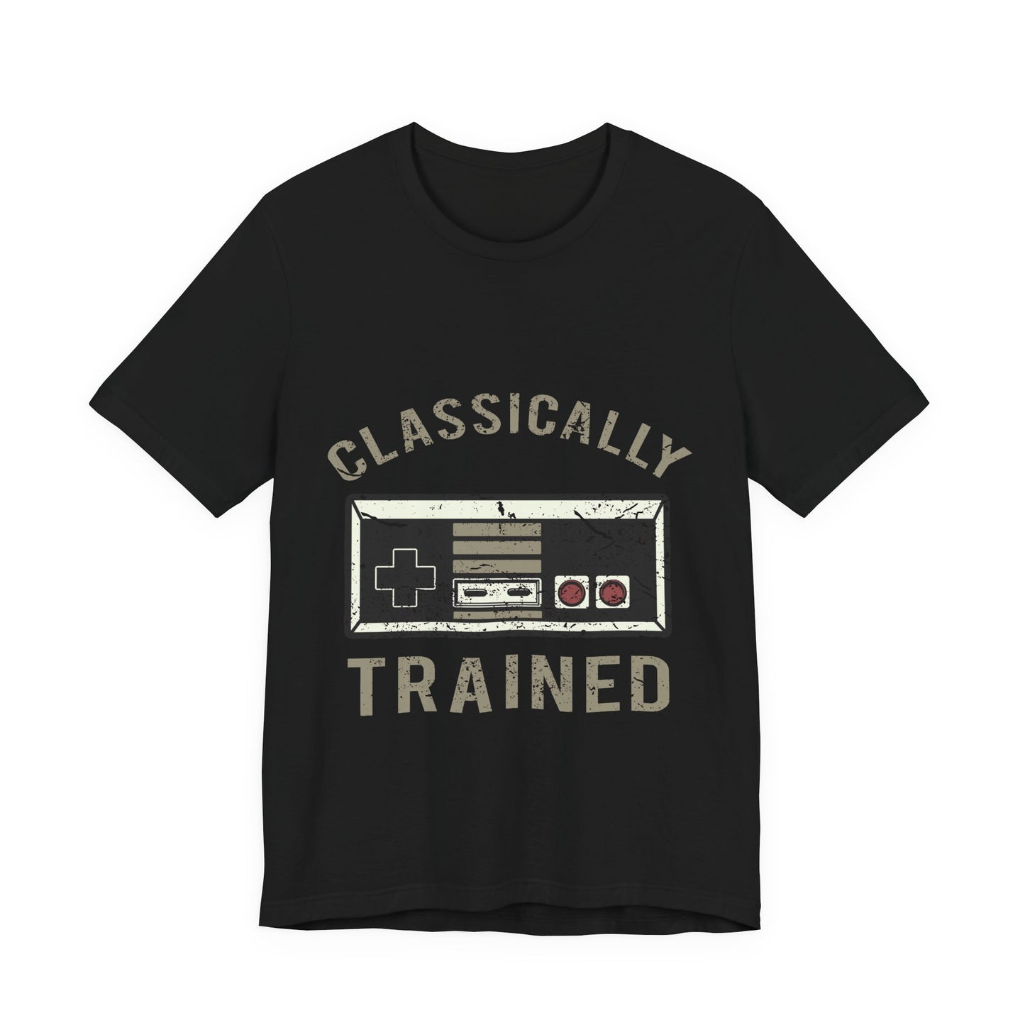 Classic Gamer T-Shirt — "Classically Trained" Retro NES Controller Tee